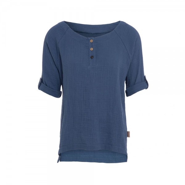 Blusentop/ Shirt NENA, Jeans, Gr. M, Knitfactory