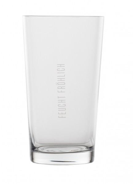 DINING Wasserglas/ Trinkglas "Feucht fröhlich", 150ml, räder