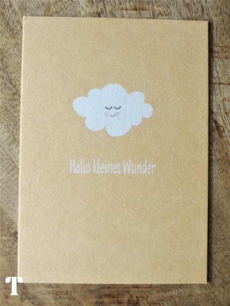 Postkarte "Hallo kleines Wunder", KEITCARDS