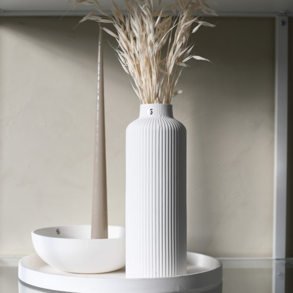 Vase ÅDALA Weiß, 23cm, Storefactory