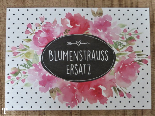 Postkarte "BLUMENSTRAUSSERSATZ", KUNST und BILD
