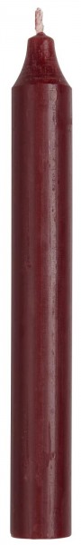 Kerze/ Stabkerze rustikal Bordeaux, 18cm, Ib Laursen ApS
