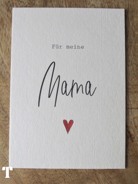 Postkarte "Für meine Mama", KEITCARDS