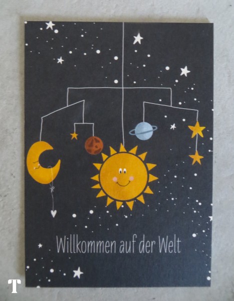 Postkarte "Willkommen auf der Welt", KEITCARDS
