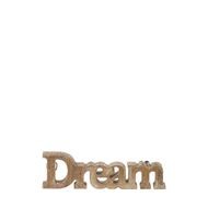 Schriftzug "Dream" aus Holz, natur Riverdale
