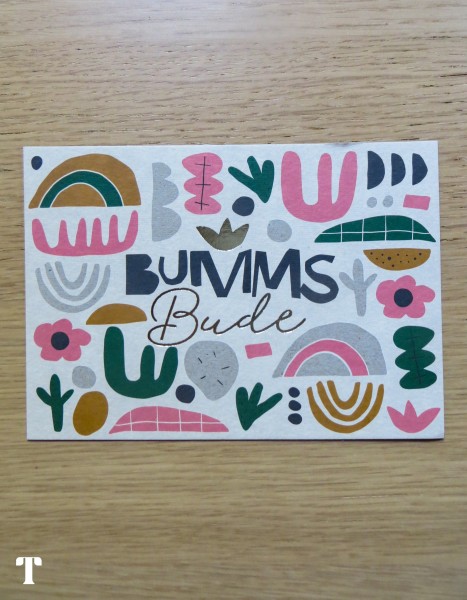 Postkarte "BUMMS Bude" KUNST und Bild