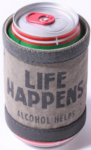 Dosenhalter "Life happens, alcohol helps" La Fiinesse