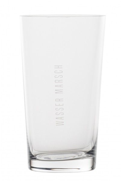 DINING Wasserglas/ Trinkglas "Wasser marsch", 150ml, räder