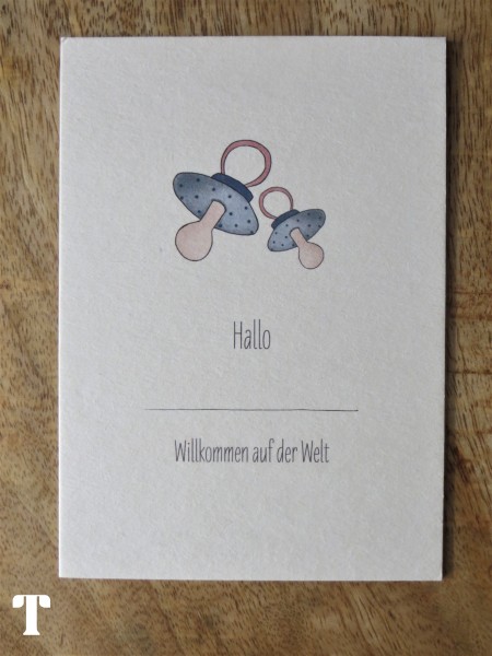 Postkarte "Hallo - Willkommen auf der Welt", KEITCARDS