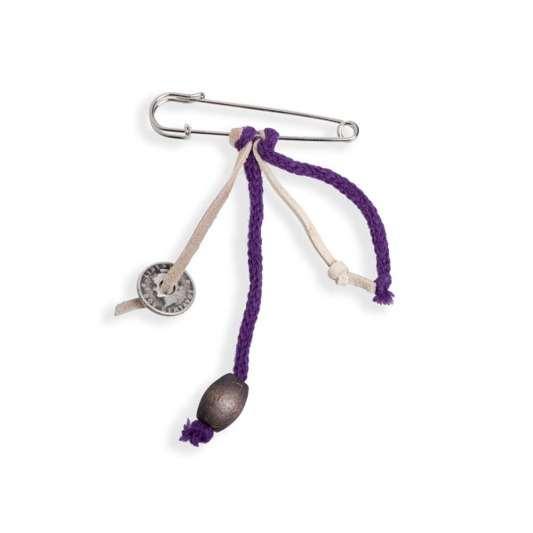 Knit Factory Brosche, Purple/ Lila