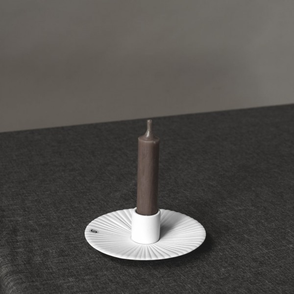 HOLMBY Kerzenhalter für Stabkerzen, 12 cm, Weiß, Storefactory