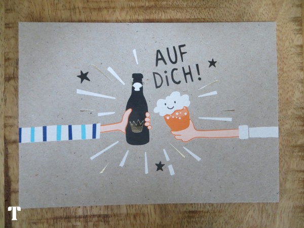 Postkarte "Auf Dich!" KUNST und Bild