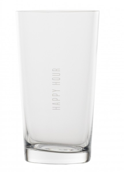 DINING Wasserglas/ Trinkglas "Happy hour", 150ml, räder