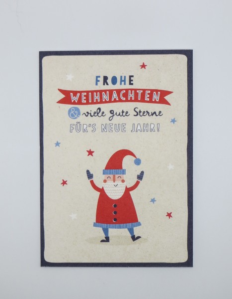 Postkarte "Frohe Weihnachten & viele gute Sterne für´s neue Jahr!"
