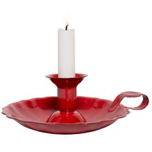 Nützlichdekoration - Kerzenständer gewellte Kante rot Ib Laursen ApS - Onlineshop Tante Emmer