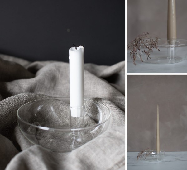 LIDATORP Kerzenhalter aus Glas 15 cm, Storefactory
